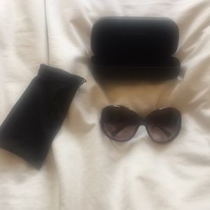 Dolce & Gabbana Round Frame Sunglasses - Red/Brown